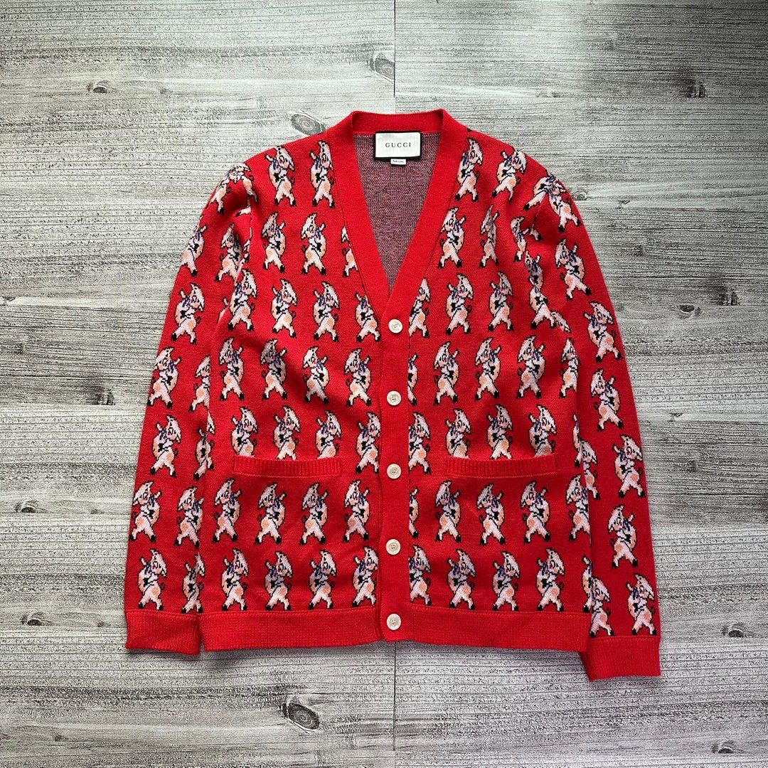 Gucci pig cardigan sale