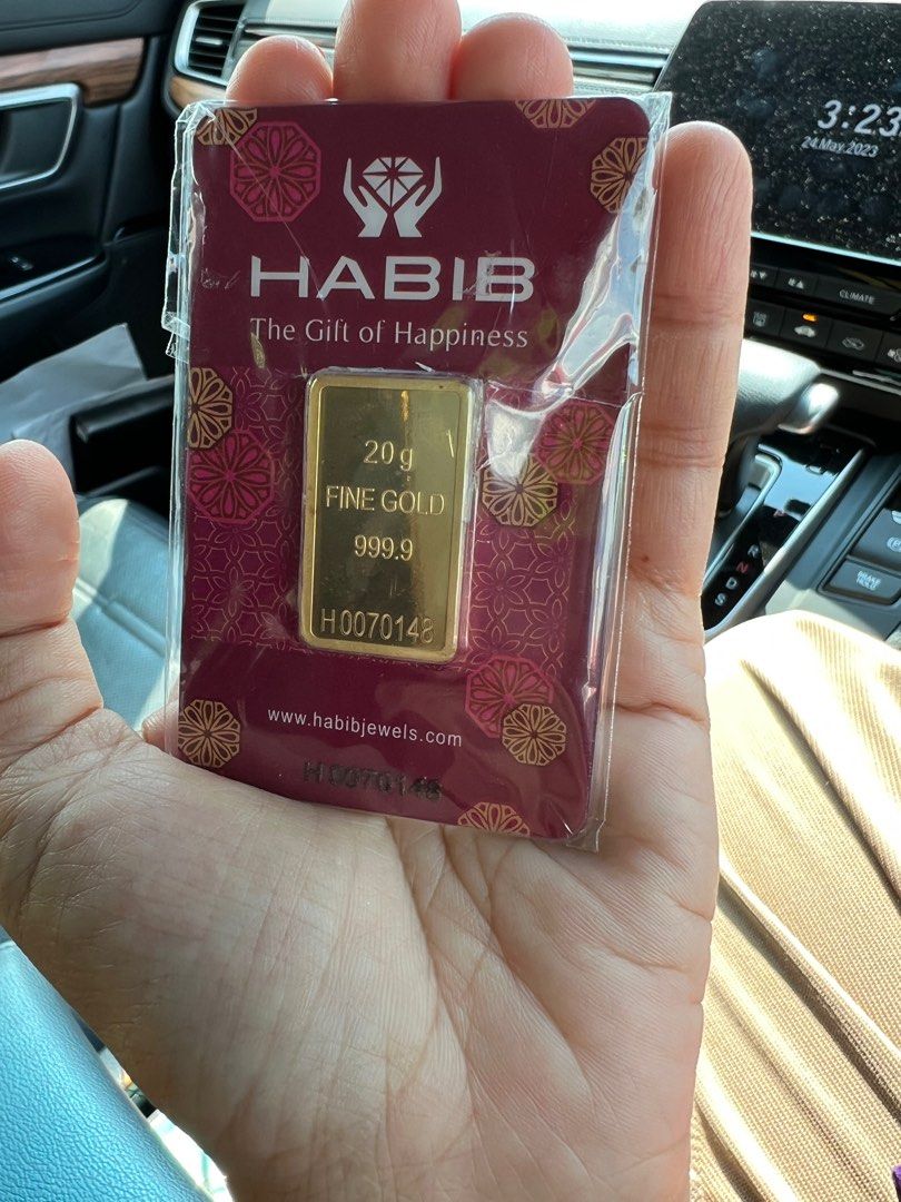 Habib gold bar 20gram, Hobbies & Toys, Collectibles & Memorabilia