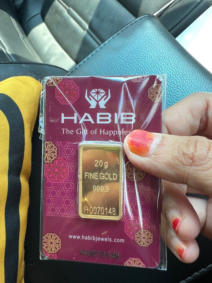 Habib gold bar 20gram, Hobbies & Toys, Collectibles & Memorabilia