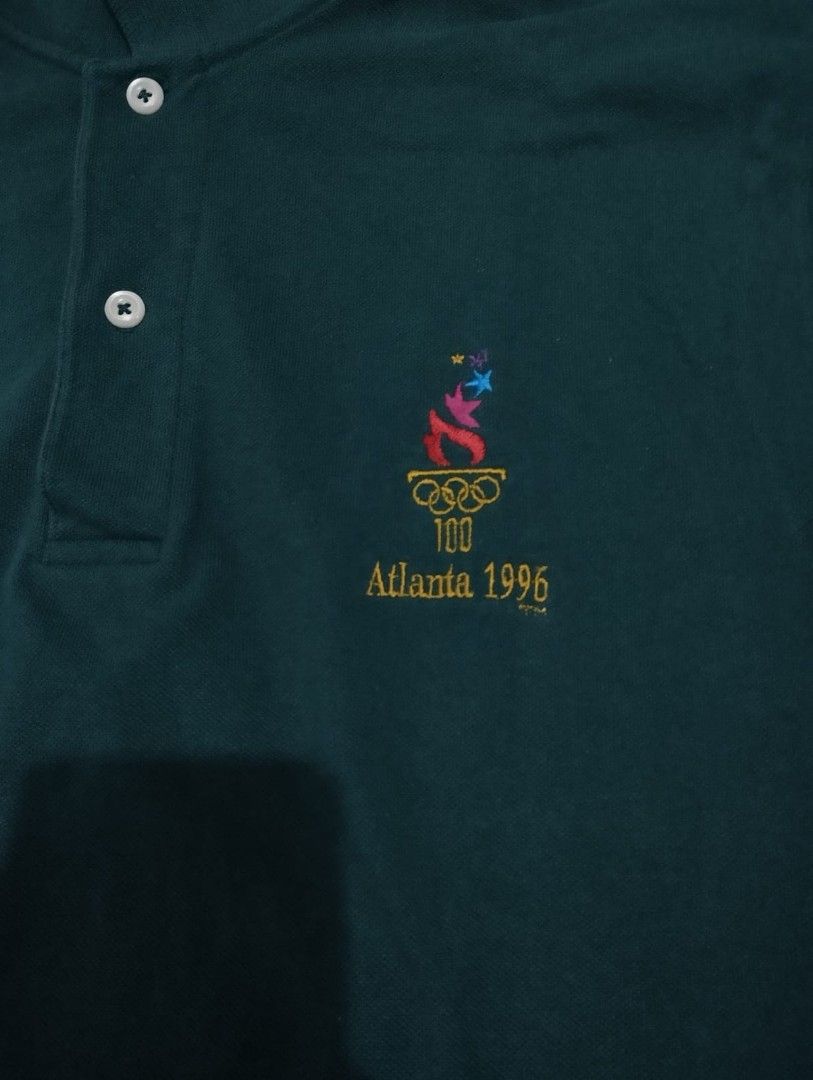 Sweat-shirt Vintage Jeux Olympiques Atlanta 1996 - Taille L - Blanc - Occasion Très Bon état