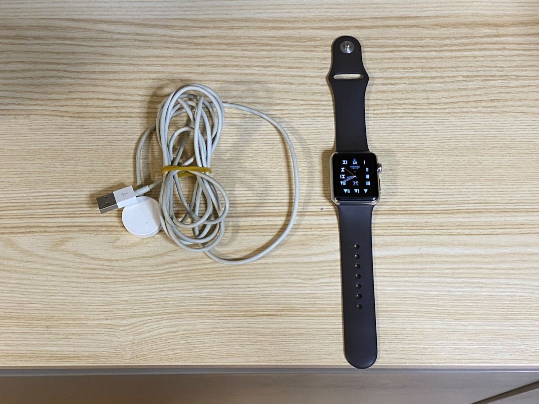 罕有Hermes/跟原廠錶帶/charger] Apple 蘋果apple watch iwatch 38mm