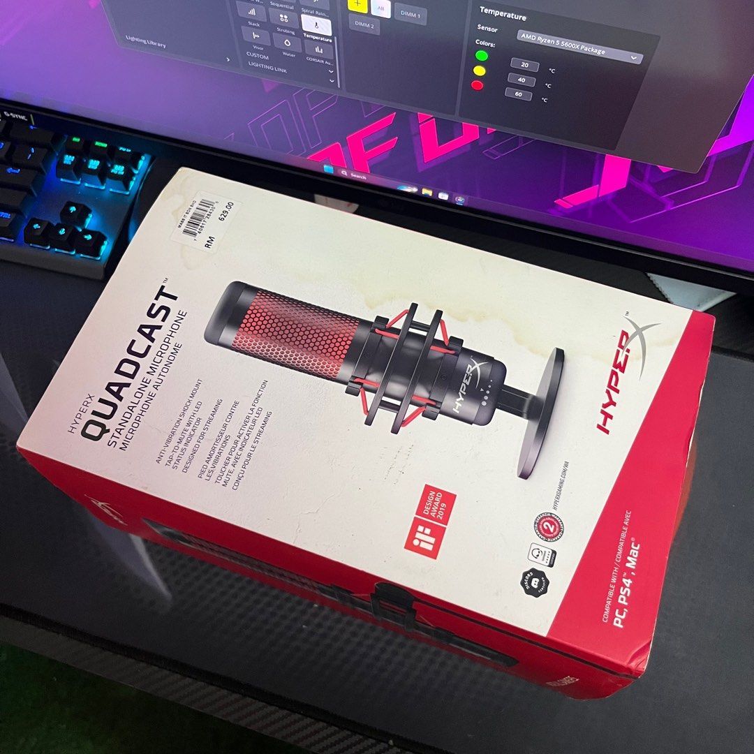 HyperX Quadcast, Computers & Tech, Parts & Accessories, Other Accessories on Carousell