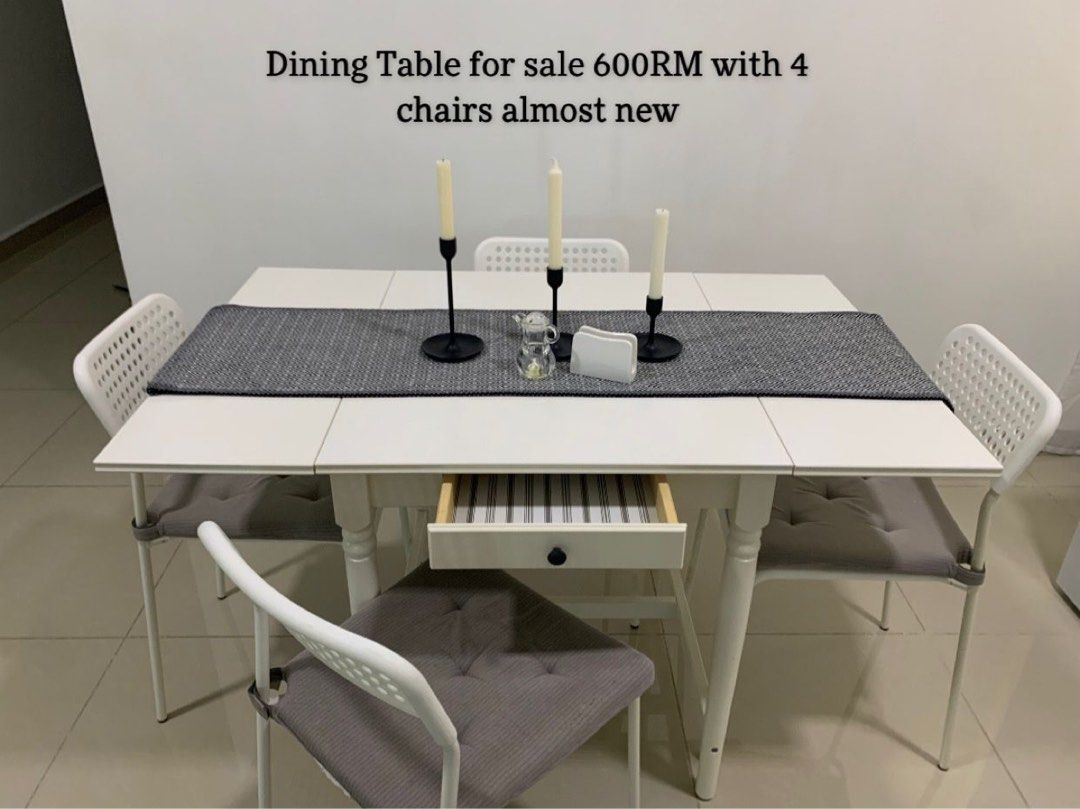 Ikea dining best sale table adjustable