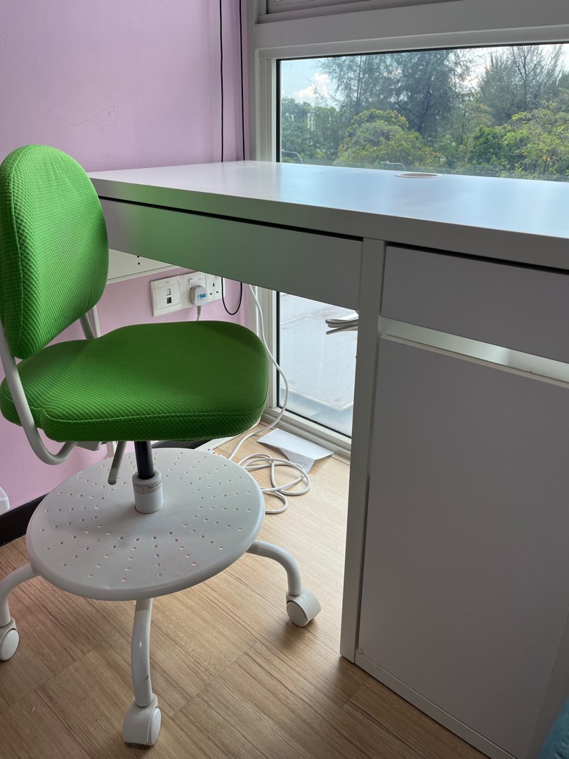 IKEA study table and chair set (w Delivery!), Furniture & Home Living