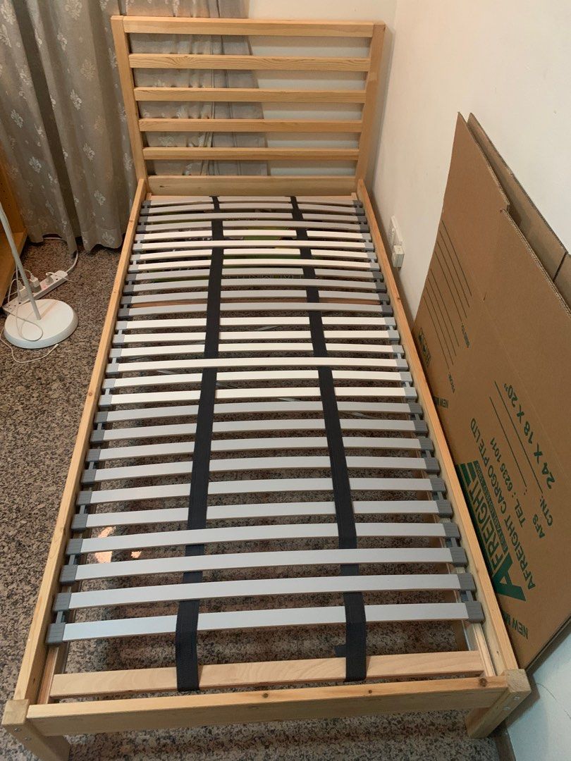 IKEA Tarva Bed Frame with Lonset slatted base, Furniture & Home Living