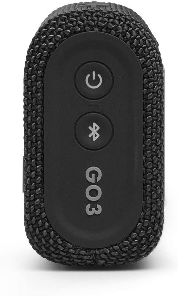 JBL GO3 Go 3 JBLGO3BLK Bluetooth Speaker, USB C Charging, IP67