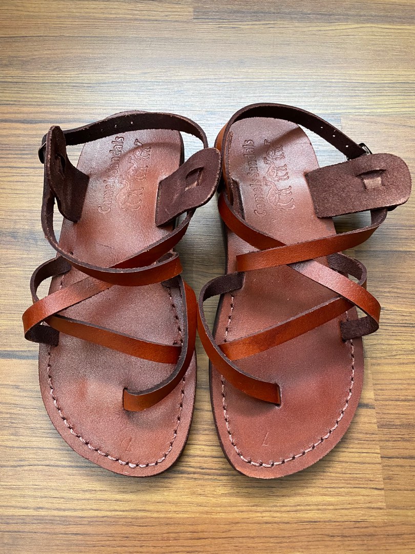 Leather jesus sandals new arrivals womens