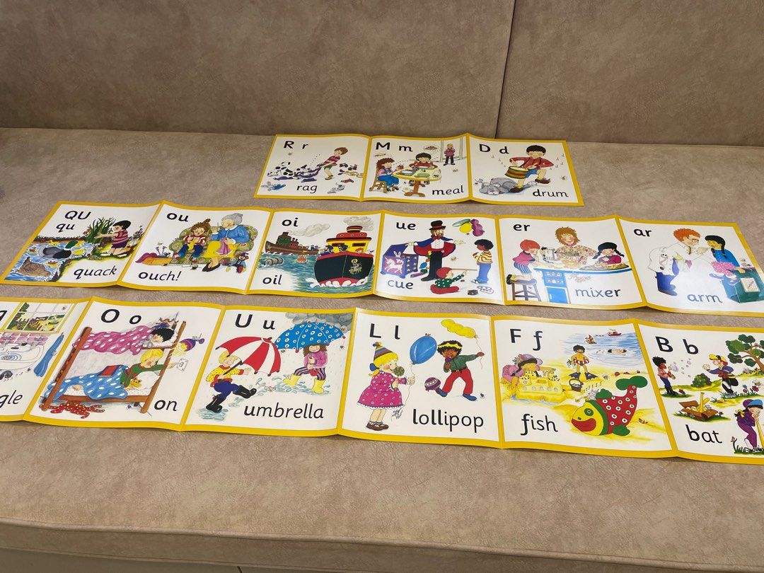 Jolly Phonics Wall Frieze, Hobbies & Toys, Books & Magazines, Children
