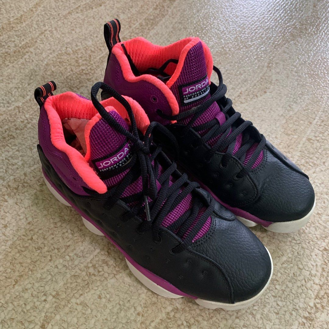 Jordan 13 Retro Kids Women Violet Black Colorway