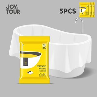 JOY TOUR-一次性泡澡袋加厚浴缸套木桶成人洗澡袋子SPA塑膠袋居家旅行用品-5個裝（DBF）
