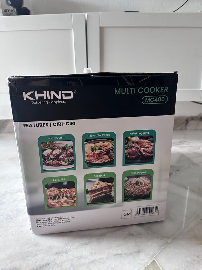Khind 4L MC400 Multi Cooker, TV & Home Appliances, Kitchen Appliances