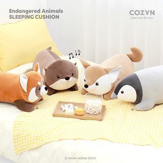Kojien Endangered Animal Sleeping Cushion
✅️Desert Fox, Penguin, Otter, Red Panda