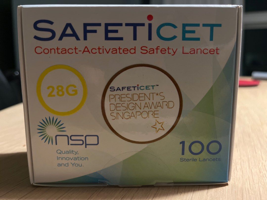 Image showcasing Lancet blood glucose monitor diabetes gestational, Health & Nutrition ...