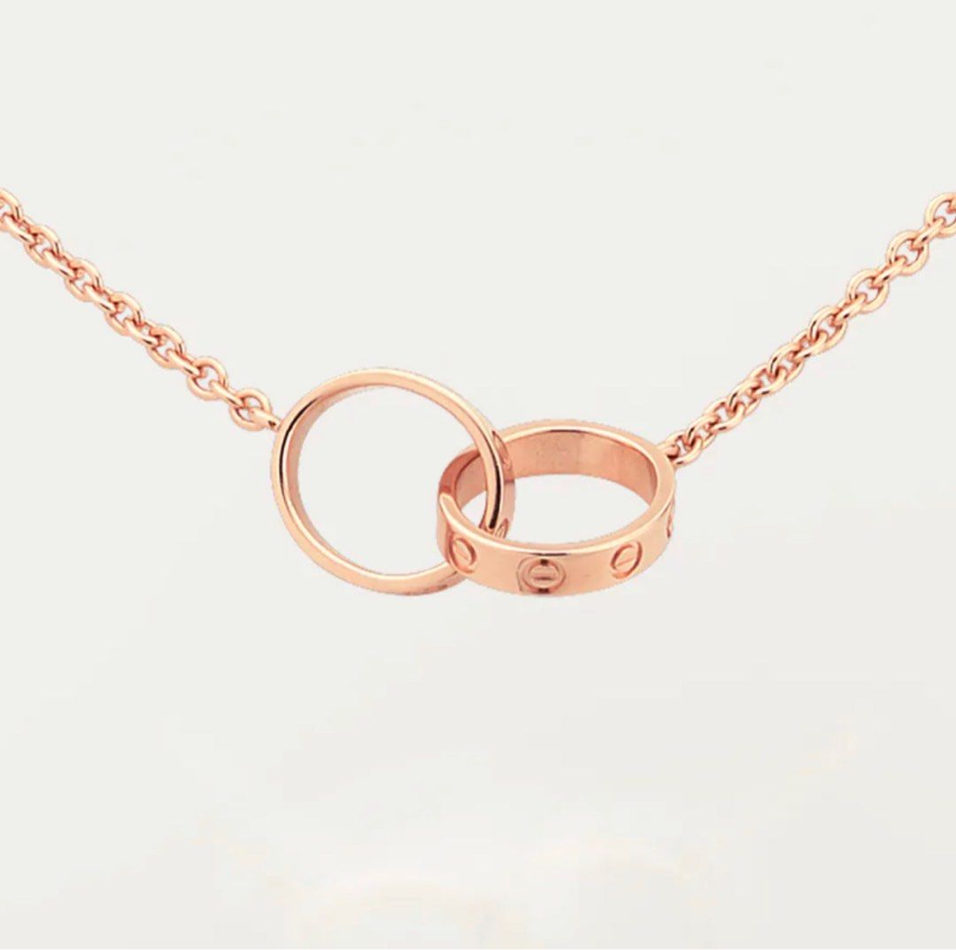 Cartier necklace rose gold hot sale