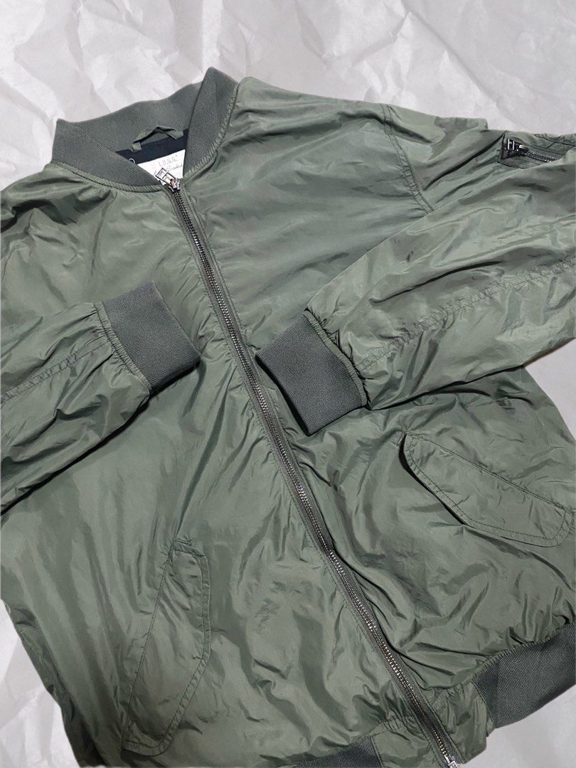 White bomber jacket h&m top