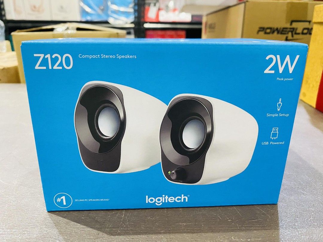 💯Logitech Z120 Compact Stereo 3.5mm USB Speakers (White) (Category: Soundbars, Speakers & Amplifiers) located in Makati City. Submitted by techubstoreandaccessories (Listing ID 1233893119, Image 1). Description: Logitech Z120 Compact Stereo 3.5mm USB Speakers (White) Onhand ready to ship‼️‼️ ✅BRANDNEW ORIGINAL & SEALED ✅ACTUAL PICTURE POSTED ✅ACCEPT WALK IN/PICK UP CLIENT (Mon-Fri 8am-7pm)( Saturday10am-4pm) 📍Location: Evangelista St. Makati Ci