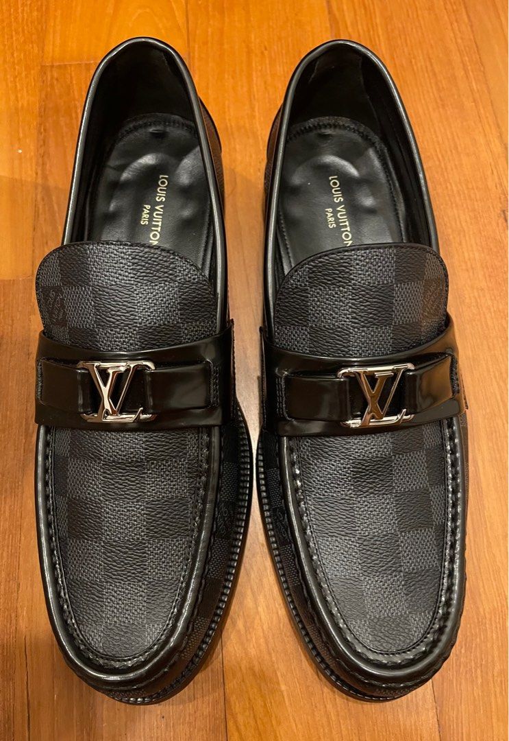 Louis Vuitton Major Loafer Graphite. Size 06.5
