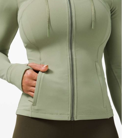 Lululemon Hooded Define Jacket *Nulu Green Twill, Women's Fashion