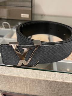 Louis Vuitton - LV Shake 40mm Reversible Belt - Monogram Canvas & Leather - Grey - Size: 110 cm - Luxury