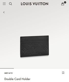 Louis Vuitton MONOGRAM 2022 SS Double Card Holder (M81415)