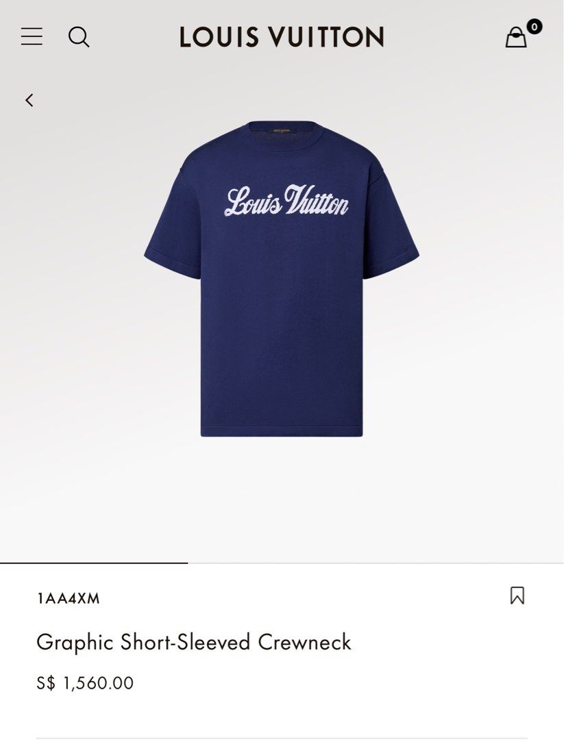 Louis Vuitton Graphic Short-sleeved Crewneck