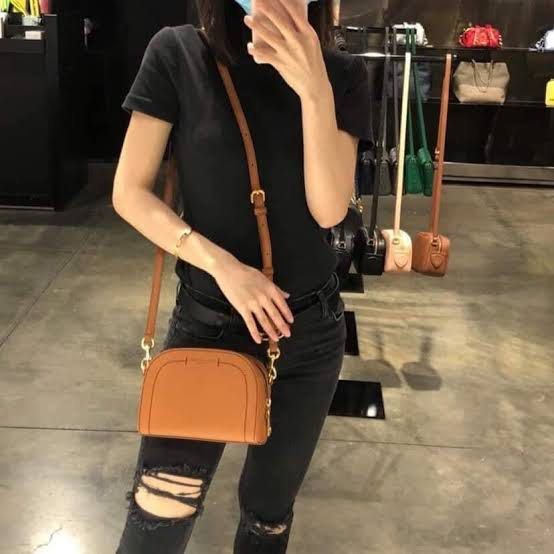 Marc Jacobs Playback Black Saffiano Leather CrossBody Handbag