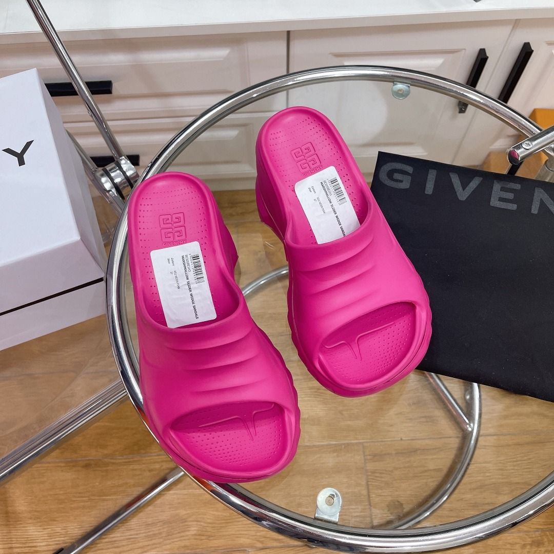 Marshmallow wedge sandals in rubber, Women's Fashion, Footwear ...