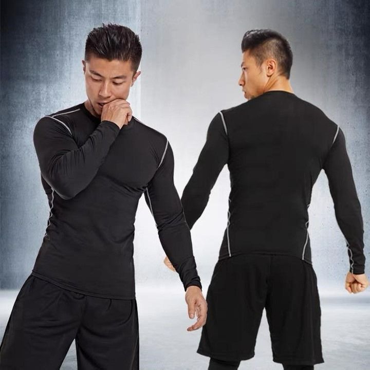 Mens compression gym sales wear