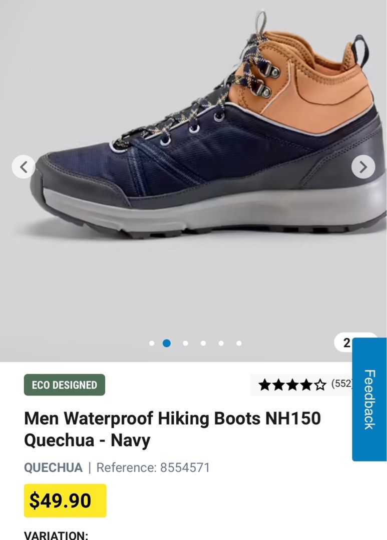 Men winter hiking shoes blue Eu 40 Men s Fashion Footwear Boots