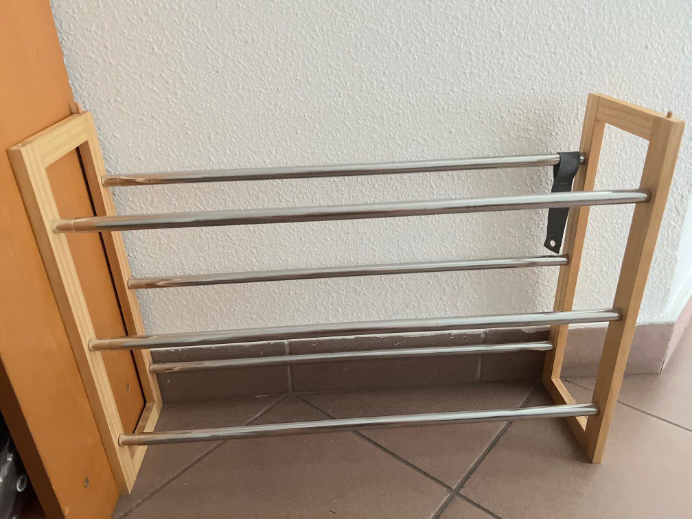 Muji 3 tier shoe rack (extendable), Furniture & Home Living, Furniture ...