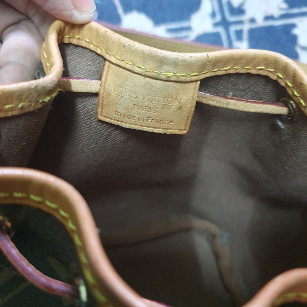 LOUIS VUITTON LV NANO LOCKME BUCKET GREIGE (M69205), Luxury, Bags & Wallets  on Carousell