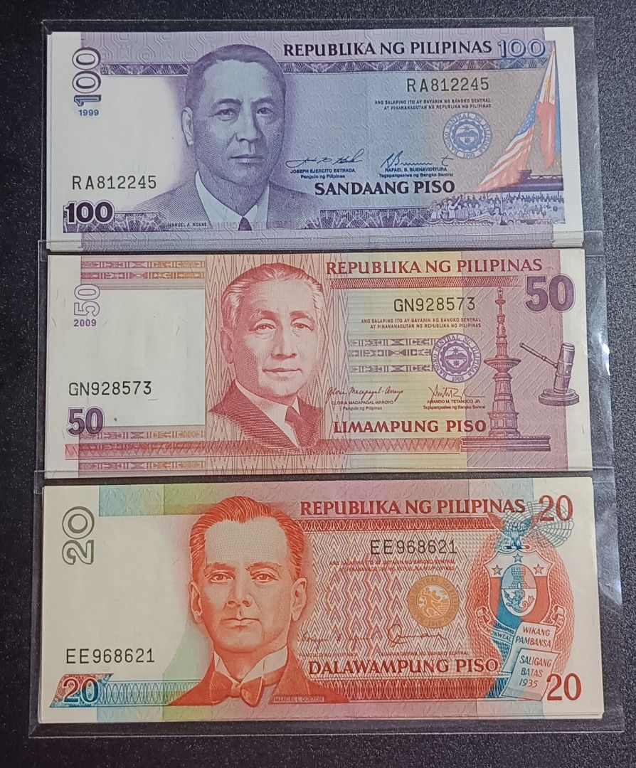 NDS SERIES PHILIPPINE OLD BILLS UNCIRCULATED MINT CONDITION ...