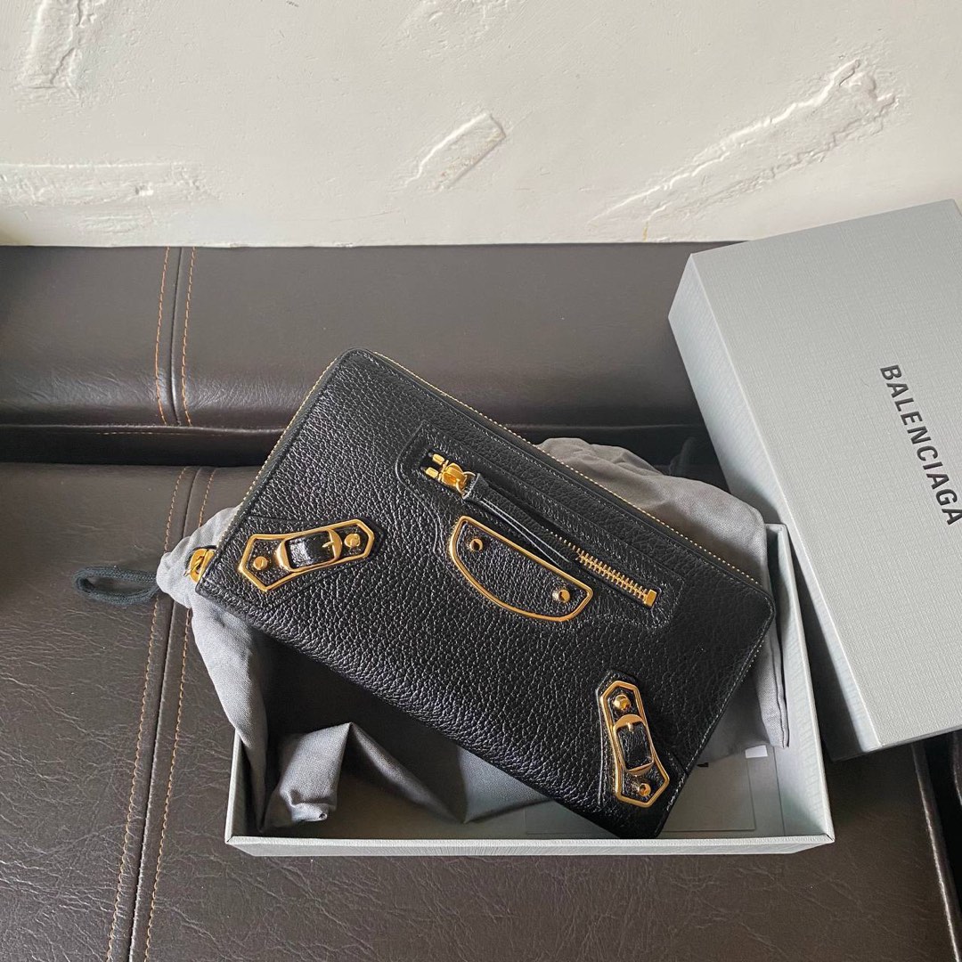 Balenciaga metallic edge wallet shop
