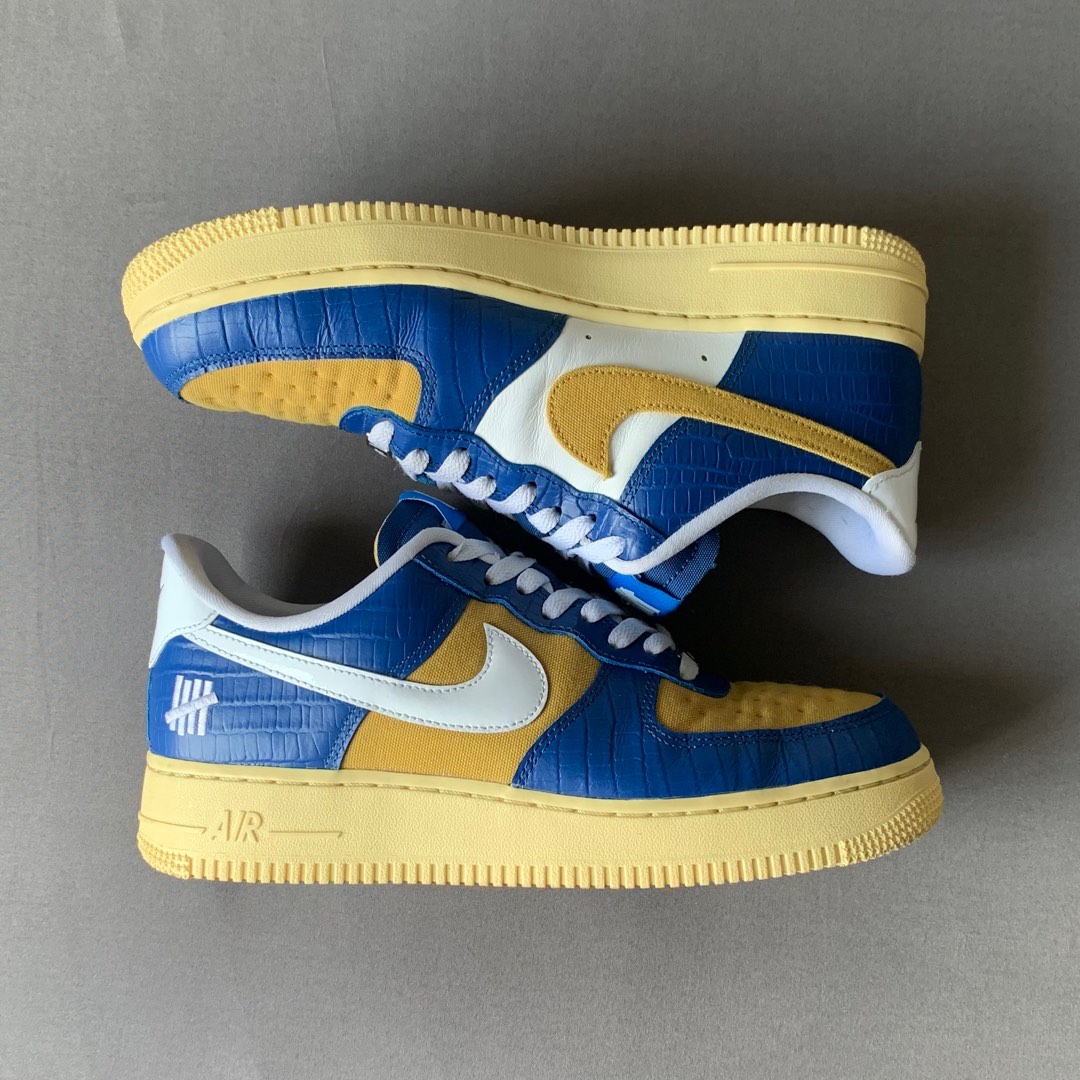 undefeated 5 on it blue yellow croc