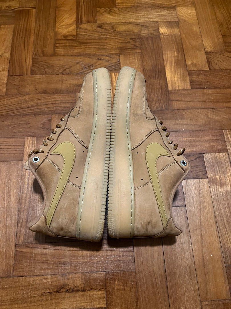 Nike Air Force 1 Flax/Wheat (Nike AF1 US10), Men's Fashion, Footwear ...