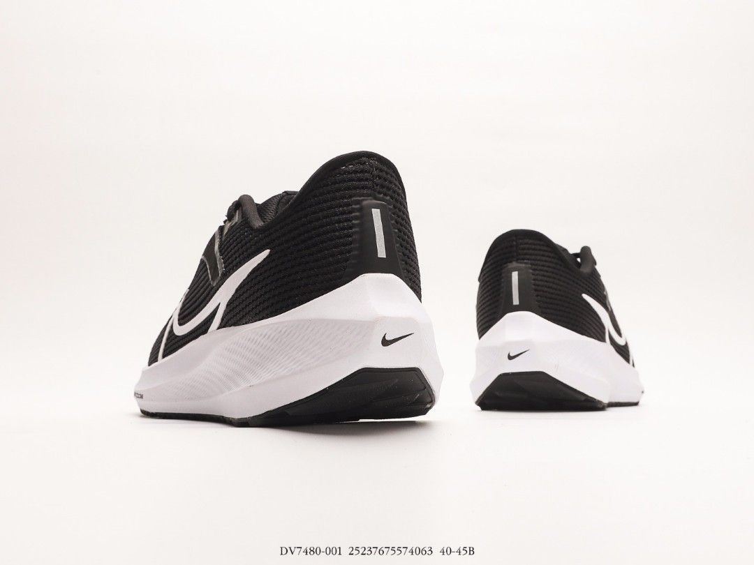 Nike Air Zoom Pegasus 40 Wide 'Black White' Running shoes US 711, Men