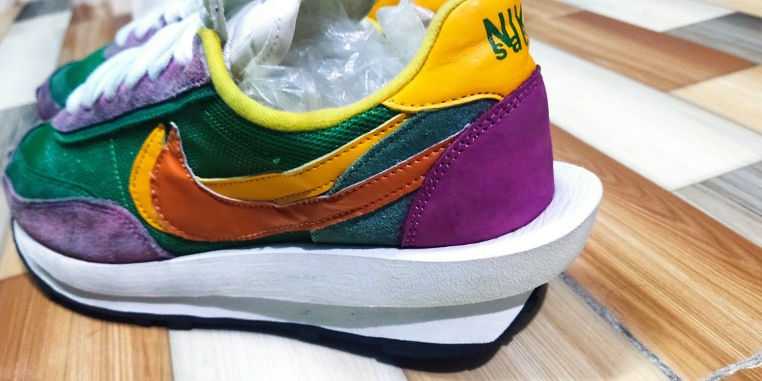 Nike LDwaffle Sacai Pine green, sz43, Fesyen Pria, Sepatu