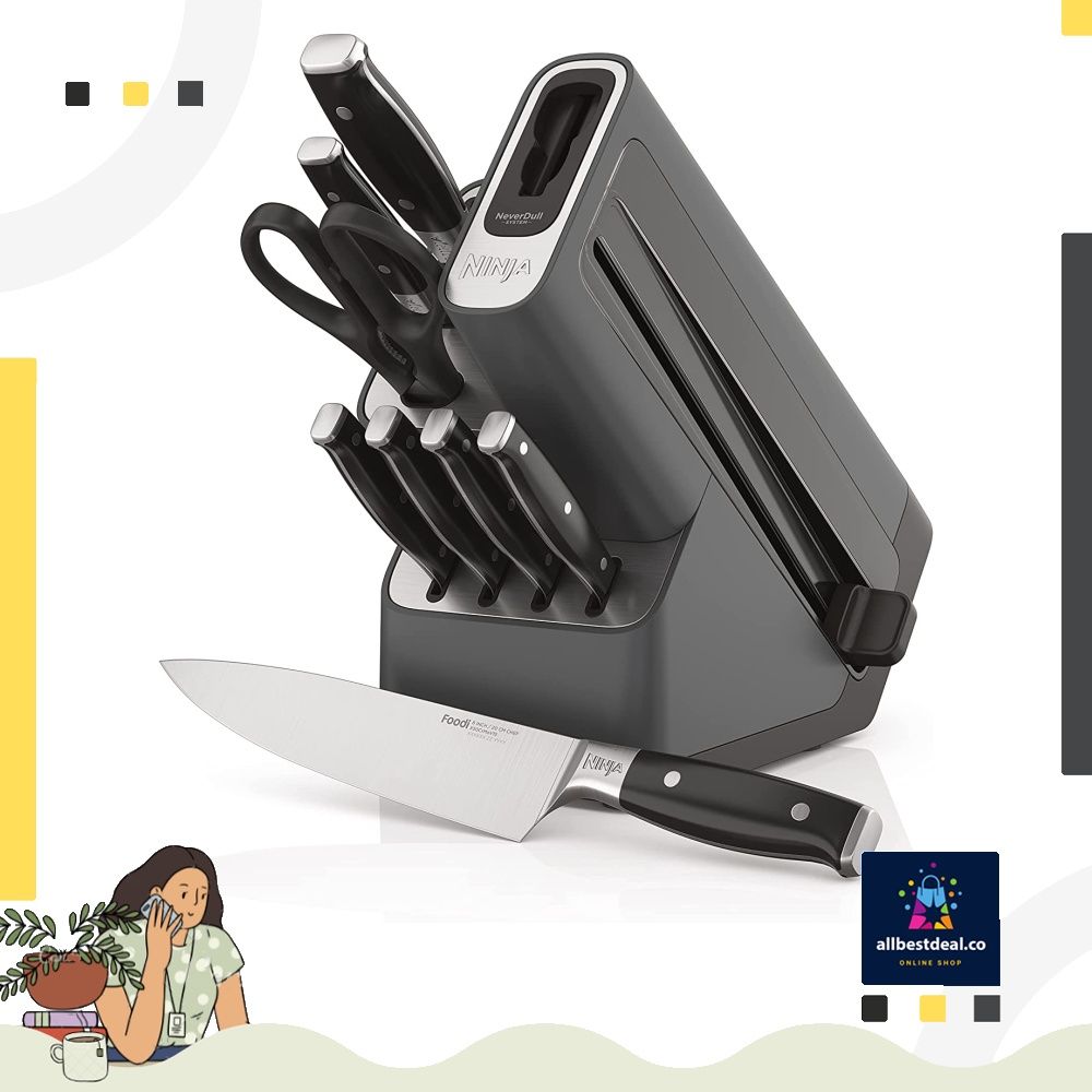 Ninja Foodi Neverdull 8 piece set, Furniture & Home Living, Kitchenware &  Tableware, Knives & Chopping Boards on Carousell