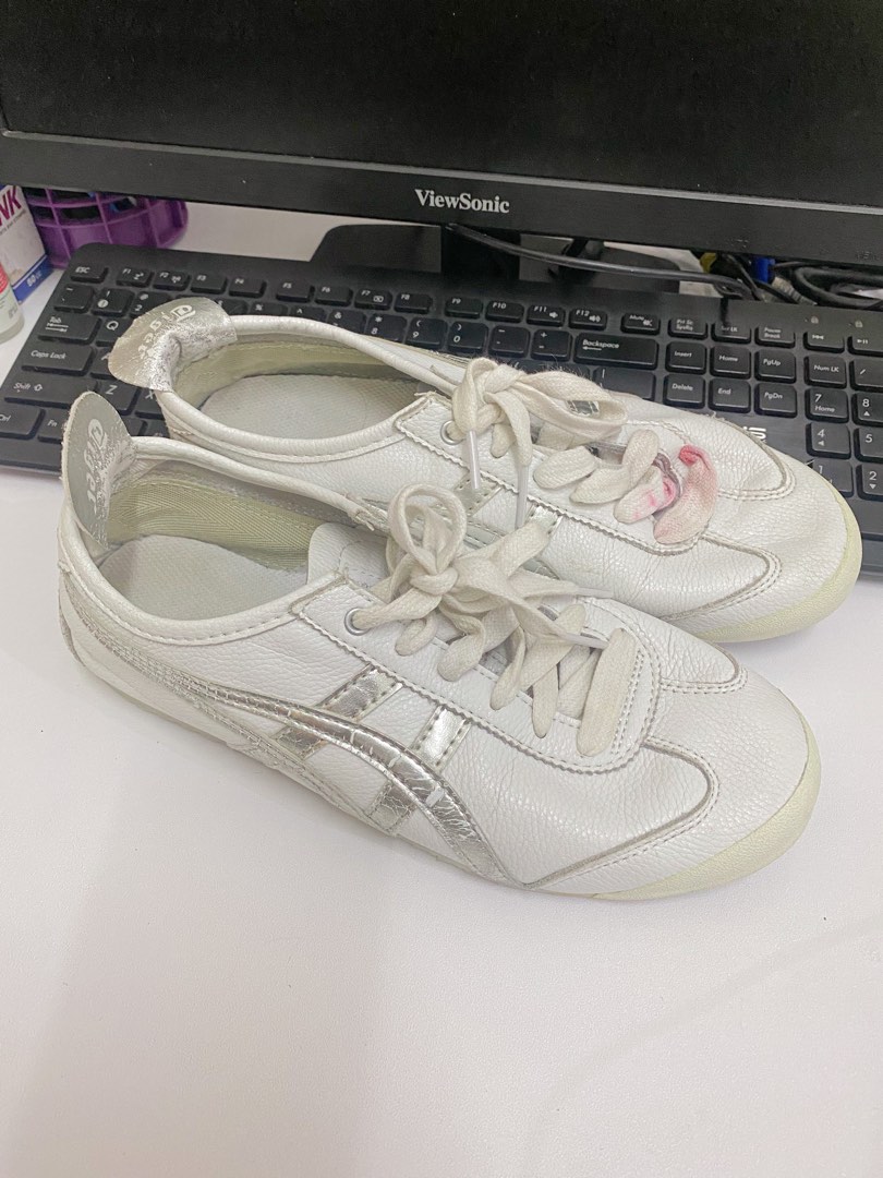 Onitsuka tiger silver on Carousell
