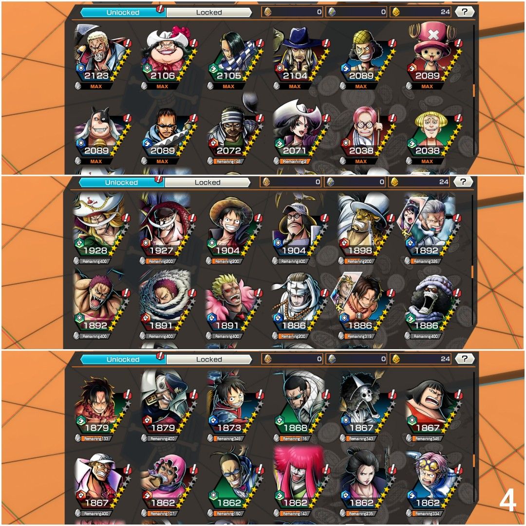 2 EX One Piece Bounty Rush Account Animal Kingdom Pirate Feat Oni Zoro