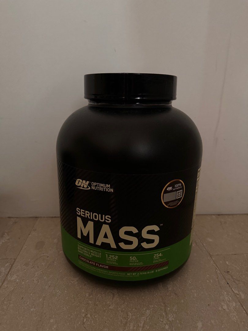Optimum Nutrition Serious Mass gainer, Health & Nutrition, Health ...