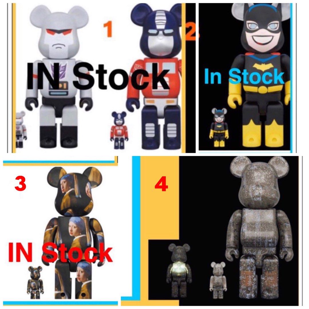 Optimus Prime Megatron Transformers Batgirl Johannes Vermeer Girl With A  Pearl Earring Unkle Studio Armour 100% 400% Bearbrick Be@rbrick