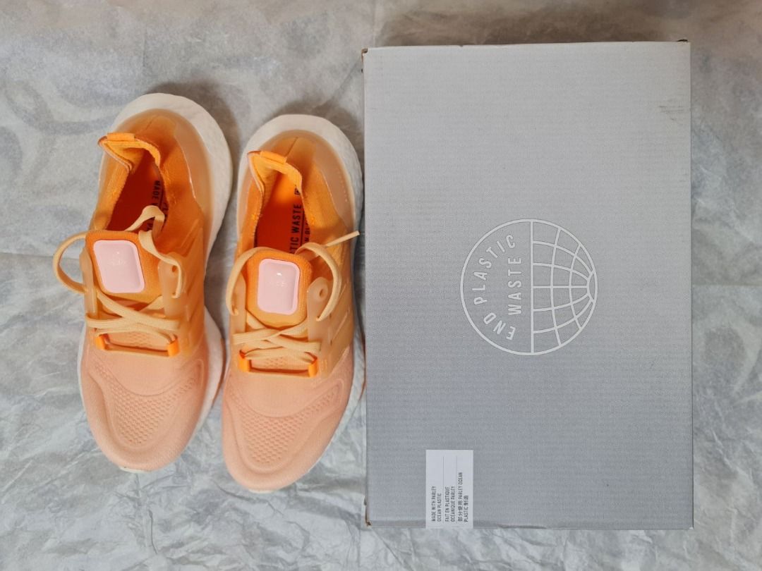 Original Authentic Adidas Ultraboost 22 Running Shoes Beige on Carousell