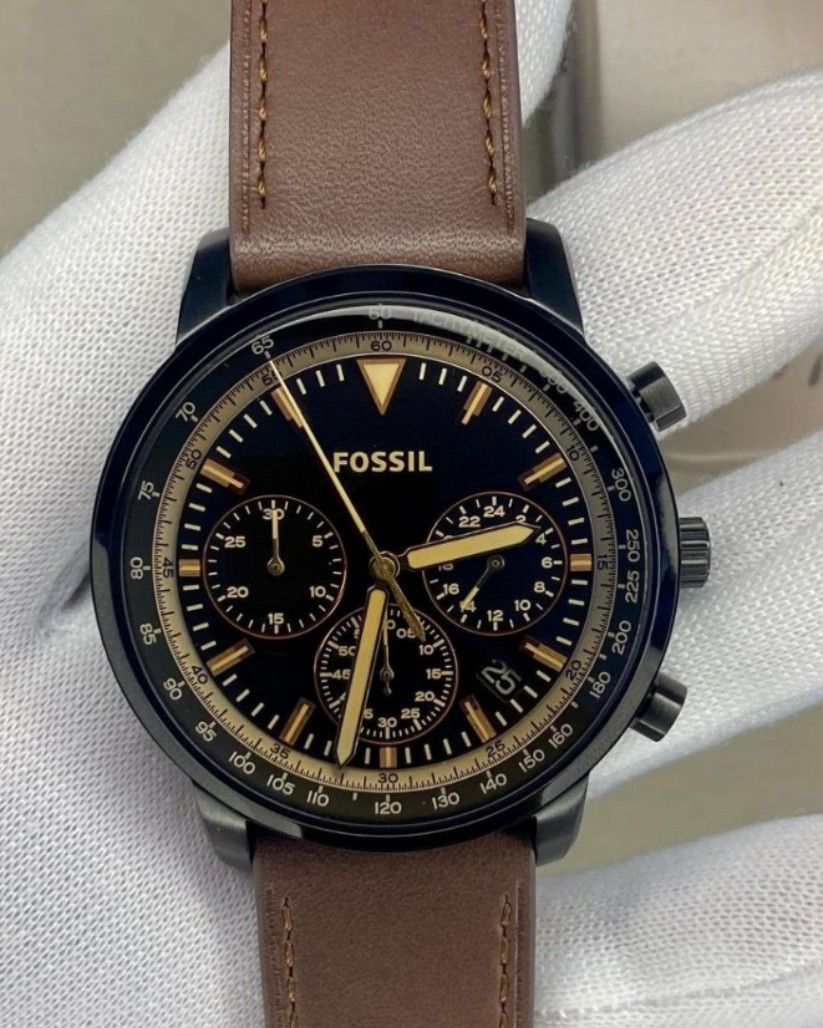 ORIGINAL FOSSIL GOODWIN FS5529 CHRONOGRAPH BROWN LEATHER MEN S WATCH Men s Fashion Watches Accessories Watches on Carousell