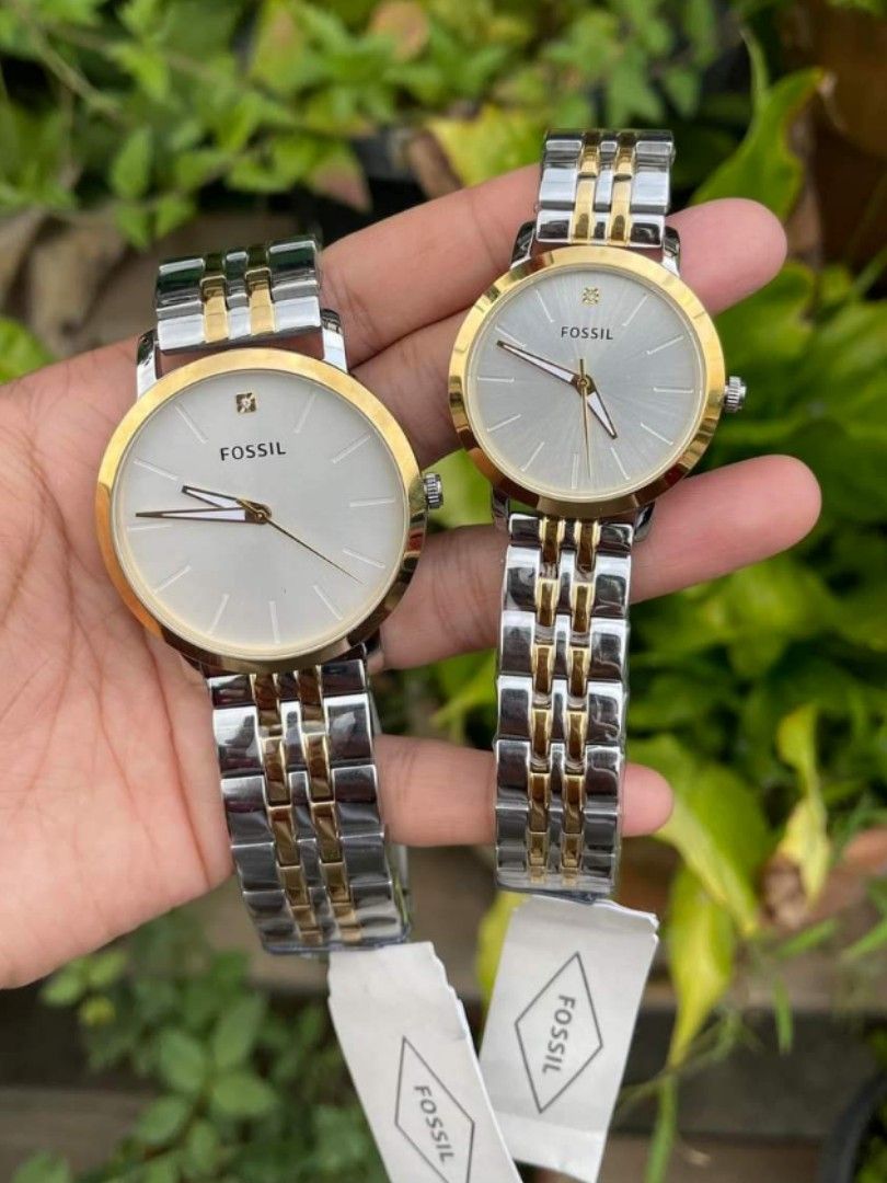 Fossil couple watch original top