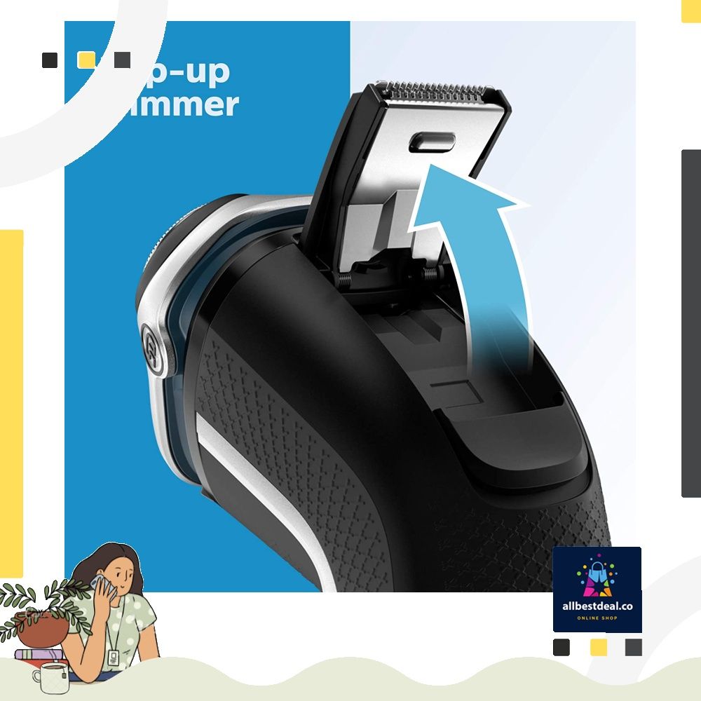 Philips Norelco Shaver 3800, Rechargeable Wet & Dry Shaver with Popup