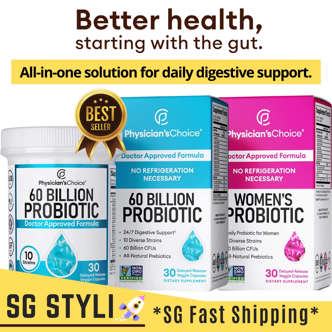 💯Physician's Choice Probiotics Prebiotics 60 Billion CFU, 10 Diverse