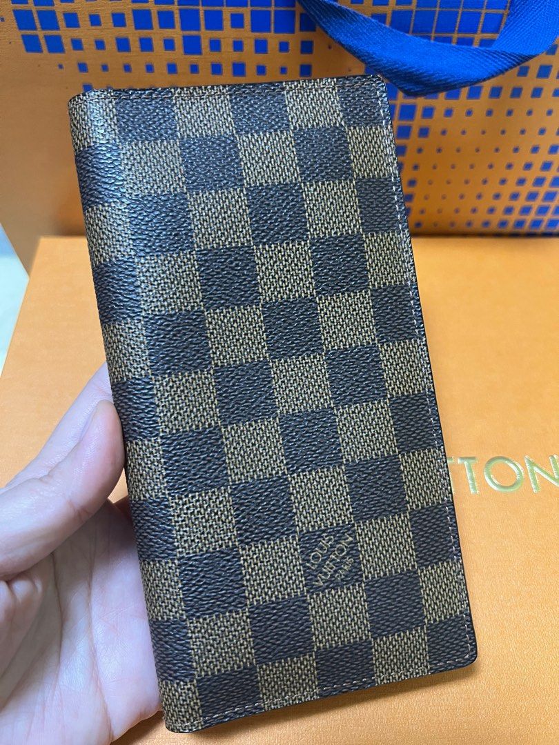 ORIGINAL Louis Vuitton Long Wallet in Damier Ebene, Luxury, Bags & Wallets  on Carousell