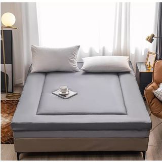 Premium Mattress Topper Thicker Tatami Feather Cushion  Foldable Mattress Queen/King Size at 46% off