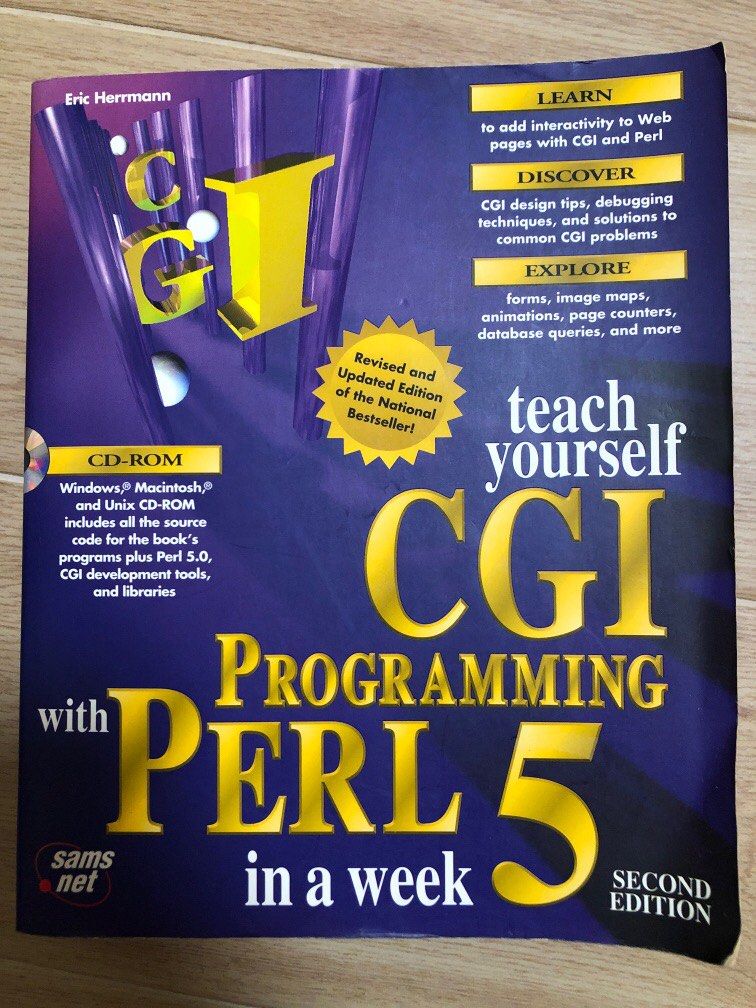 Programming Book Title : CGI programming with PERL 5 in a week. Second ...